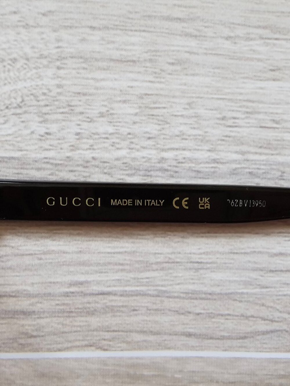 Gucci GG0746S 001 Oversize Sunglasses Frames Black Gold 57-17-145 No Lenses - Picture 4 of 10